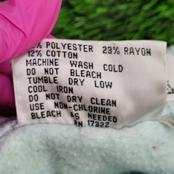 Vintage 80s MOD Sweatshirt Womens XL 23x22 Gray Green - Picture 8 of 10